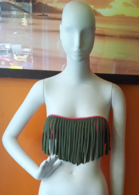 Dusty Top in Watermelon/Olive