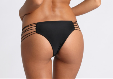 Kapalua Multi String Bikini Bottom in Palm Leaf