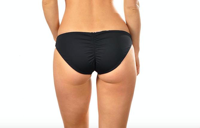 Sia Reversible Bottom in Pink Palm/Black