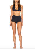 Twisted High Waist Bikini - Black