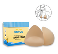 Triangle Plus Bravo Pads in Nude