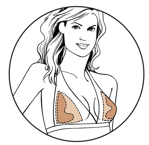 Triangle Ultra Shaper Bravo Pads in Nude
