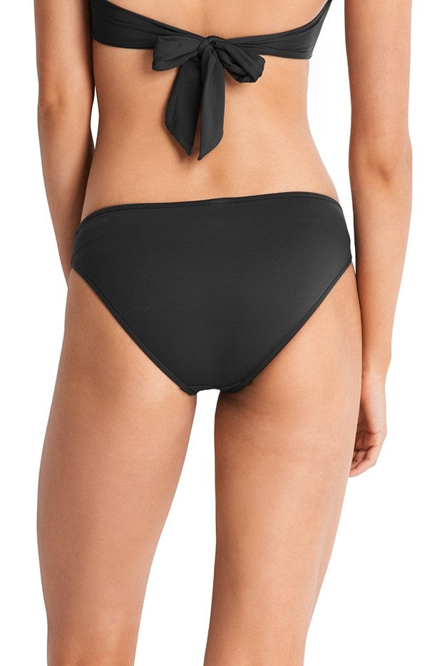 Goddess Twist Band Mini Hipster Bikini Bottom in Black