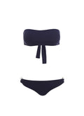 Thailand Chain Bandeau Top in Navy