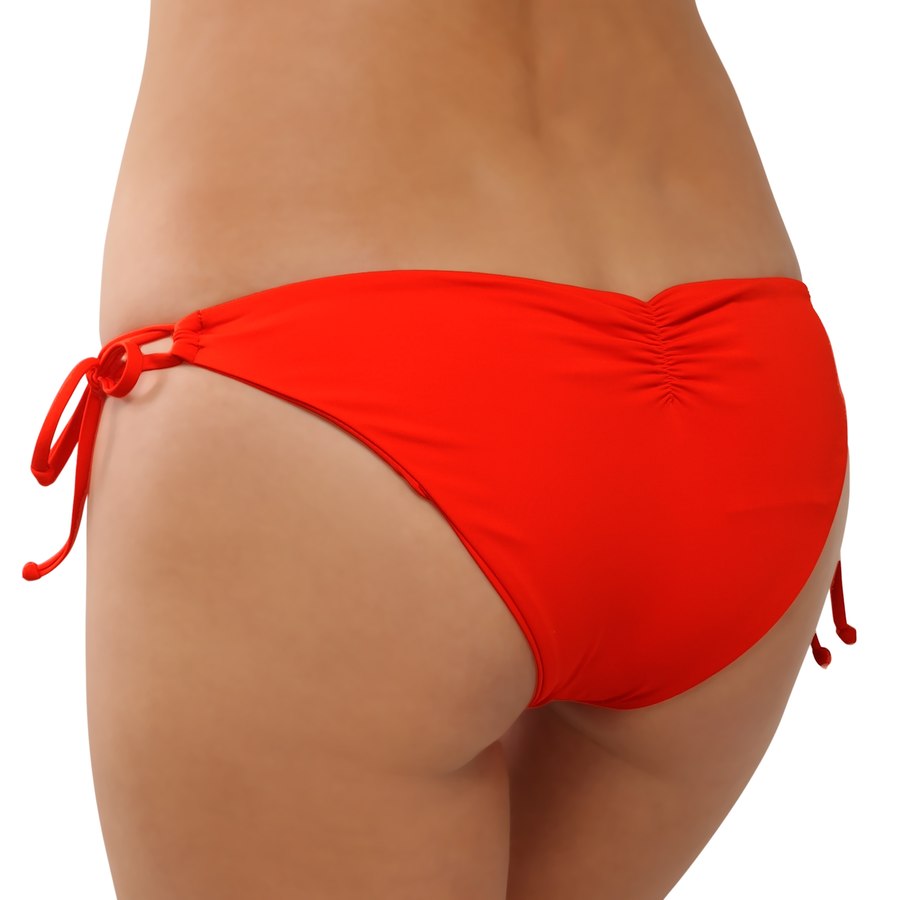 Dandy Keyhole Bikini Bottom in Paprika