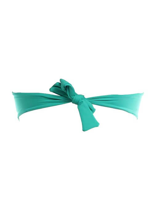 Fringe Benifits Dolly Bandeau Top in Tiffany Blue