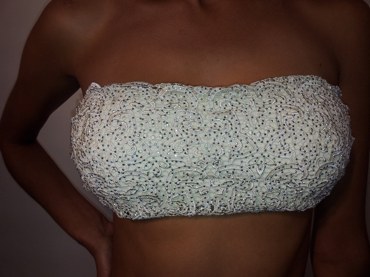 Tatania Imottio Bandeau Top in Ivory