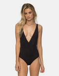 Drew One Piece in Black by Tavik Swimwear