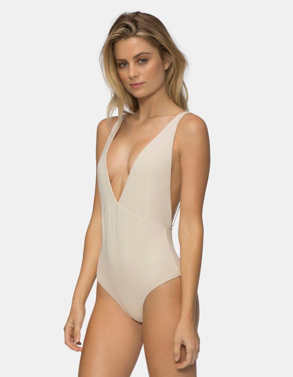 Drew One Piece in Tapioca by Tavik Swimwear