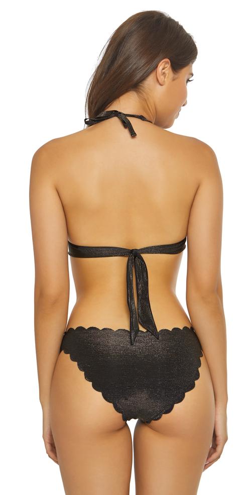 Twilight Reversible Seamless Wave Halter Bikini Top