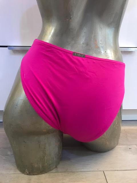 Fuchsia Scoop Detail Bikini Bottom