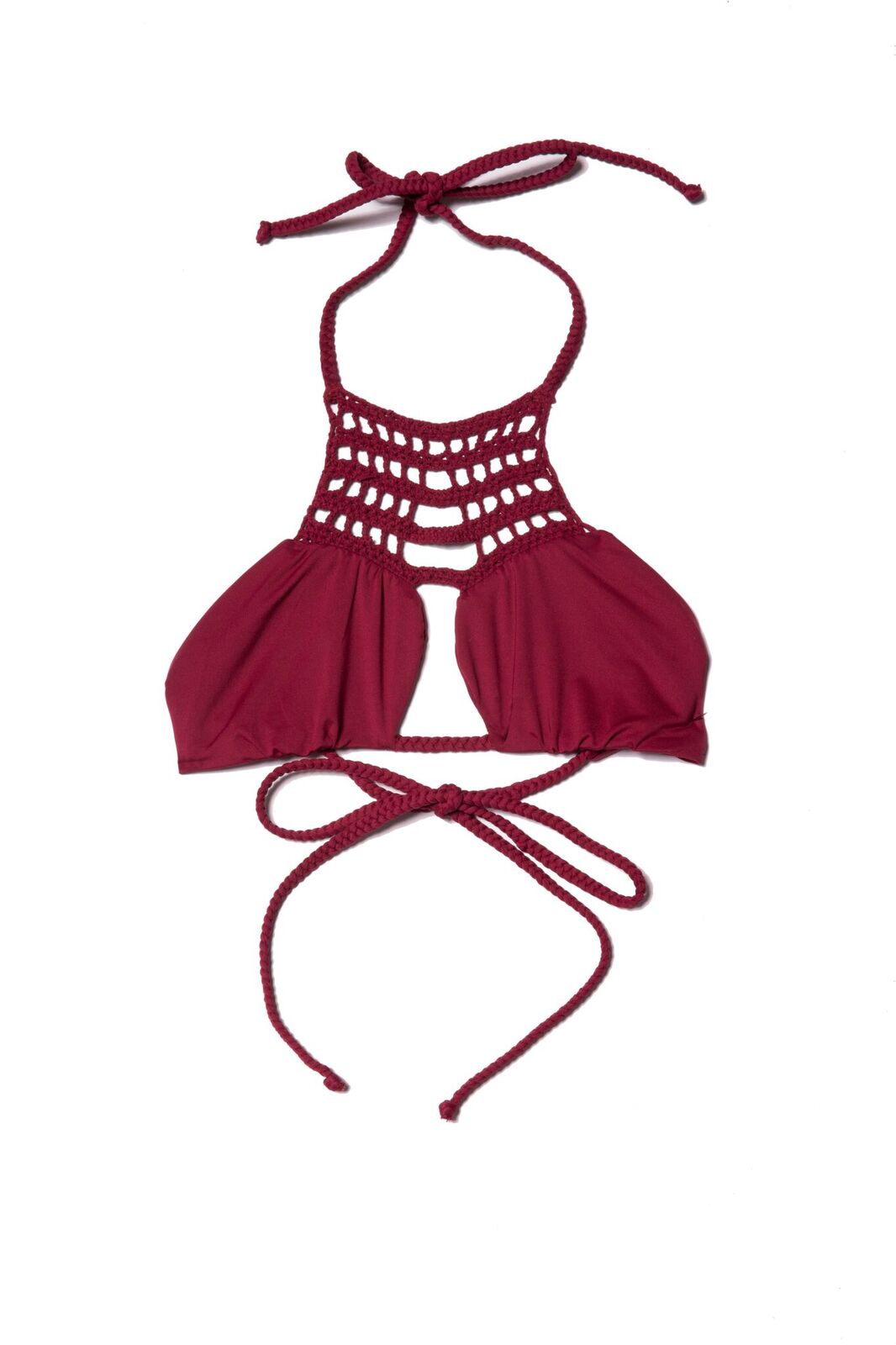 Mimi Halter Top in Maroon