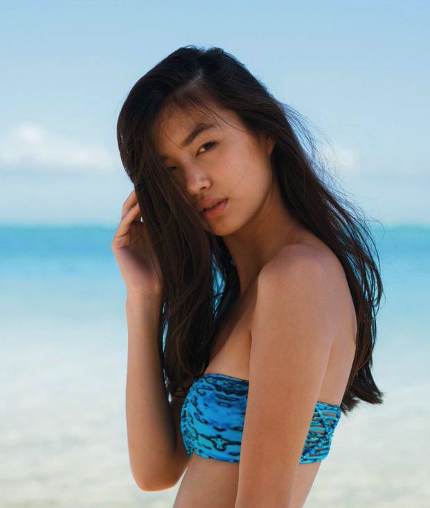 Tonga Bandeau Top in Reef