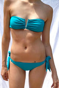 Viv Tie Side Bottom in Turquoise