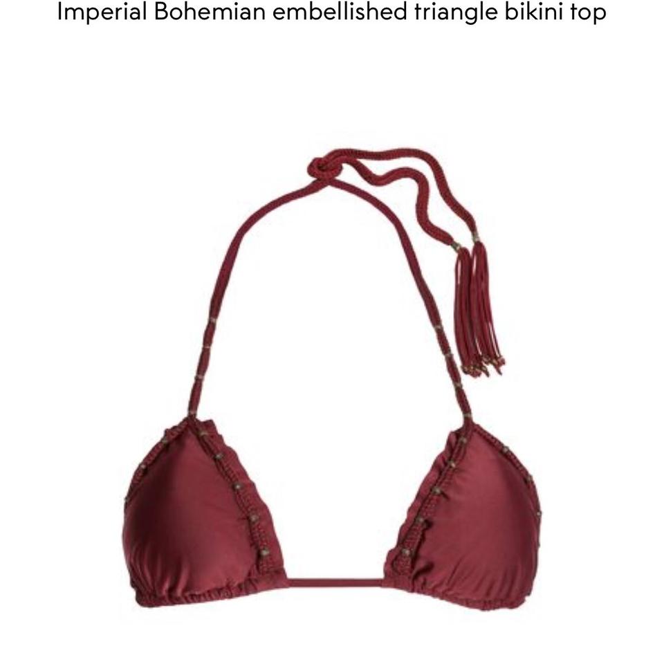 Burgundy Bohemian Triangle  Top