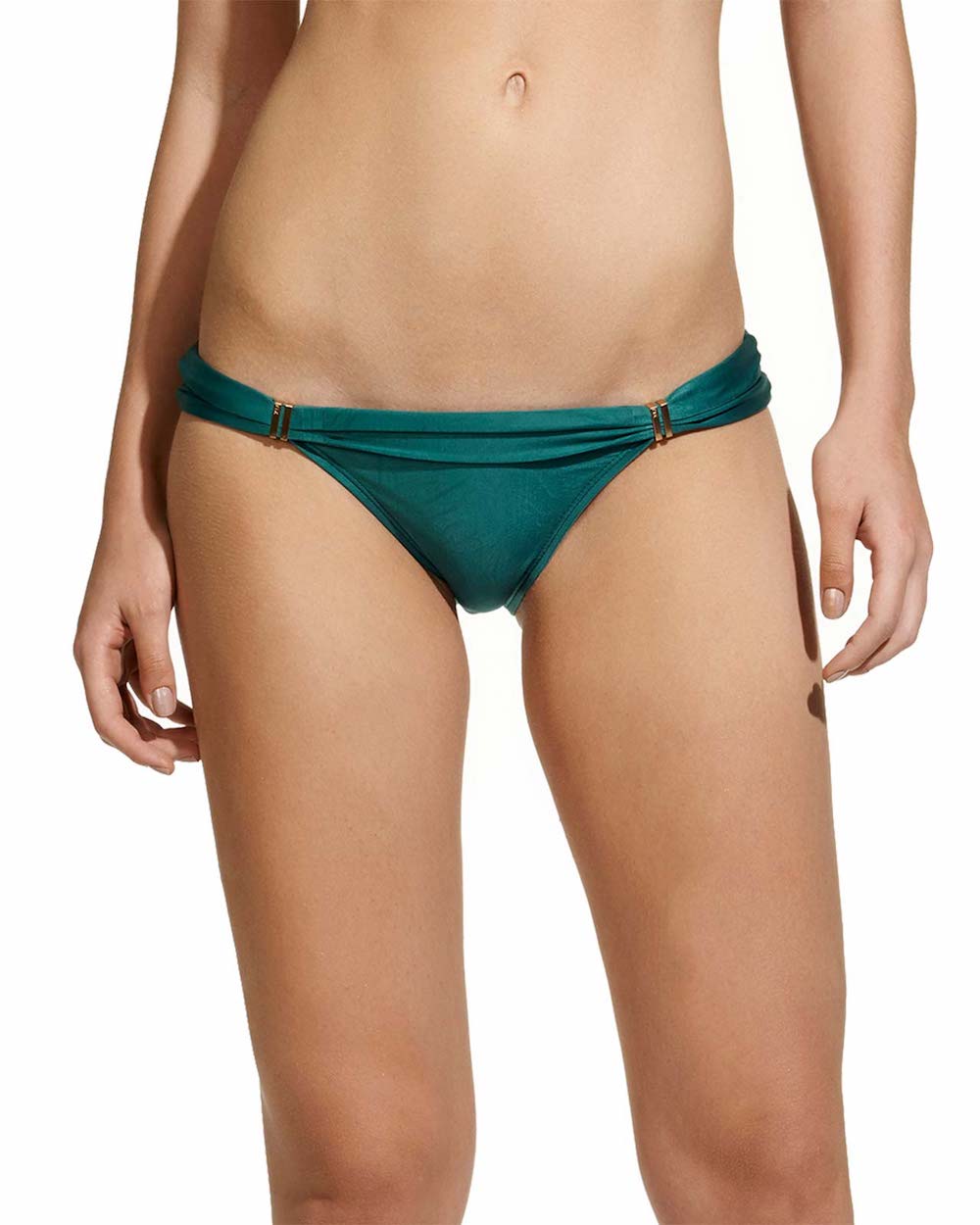 Jasper Tube Bikini Bottom in Vibrta Green