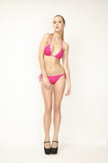 Roman Holiday Triangle Bikini in Fuchsia