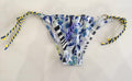 Zebra Tie Side Bottom in Blue Flower